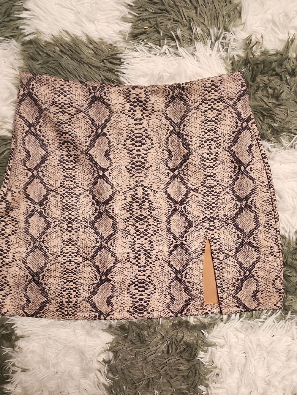 Shein Snake Print Mini Skirt